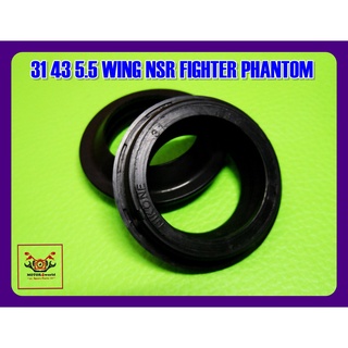 HONDA WING NSR FIGHTER PHANTOM FRONT SHOCK SEAL (31 43 5.5) SET (1 PAIR) // ซีลกันฝุ่นโช๊คหน้า 31 43 5.5 ( 1 คู่ )