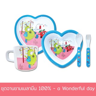 ชุดจานชามเมลามีน 100% - a Wonderful day