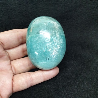 หินก้อนอมาโซไนต์ อมาโซไนท์ หินอมาโซไนต์(Amazonite)เนื้อหินมีประกายเหลือบทั้งสองด้าน