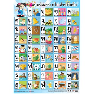 โปสเตอร์ PP แบบหัดอ่านก-ฮ #EP-115