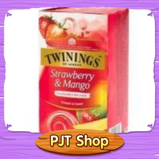 ชา ทไวนิงส์ สตรอเบอร์รี่ แอนด์ แมงโก้ 25 ซอง/แพ็ค Twinings Strawberry &amp; Mango Tea