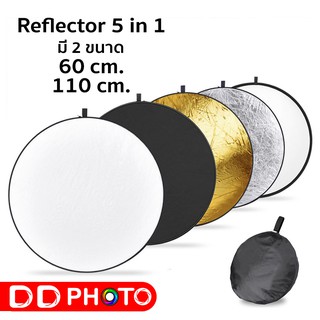 60cm 5 in 1 Multi Functional Photo Studio Collapsible Light Reflector รีเฟค