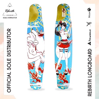 Rebirth Longboard Meow 5 (Kitsune) / ลองบอร์ดรีเบิร์ทรุ่น Meow 5 (สุนัขจิ้งจอก) ลองบอร์ด สเก็ตบอร์ด ครบชุด พร้อมส่ง