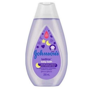 johnson baby bath ครีมอาบน้ำ จอห์นสันสูตร เบดไทม์ขนาด200มล.