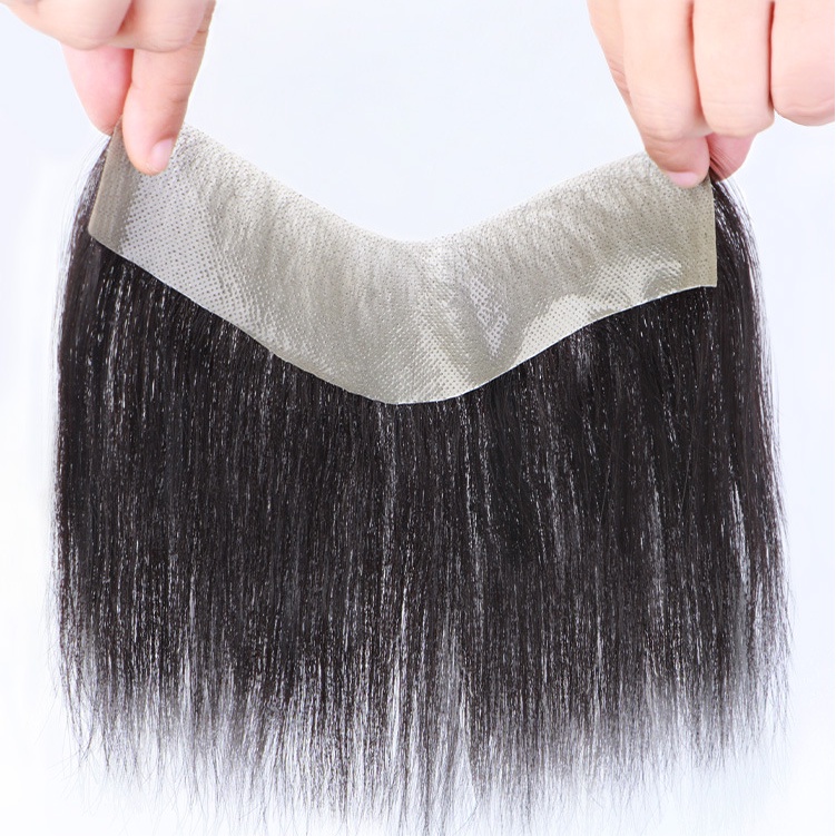 วิกผมชายสติกเกอร์ผมจริงที่มองไม่เห็นร่องรอยปลอมเปลี่ยนหน้าผาก