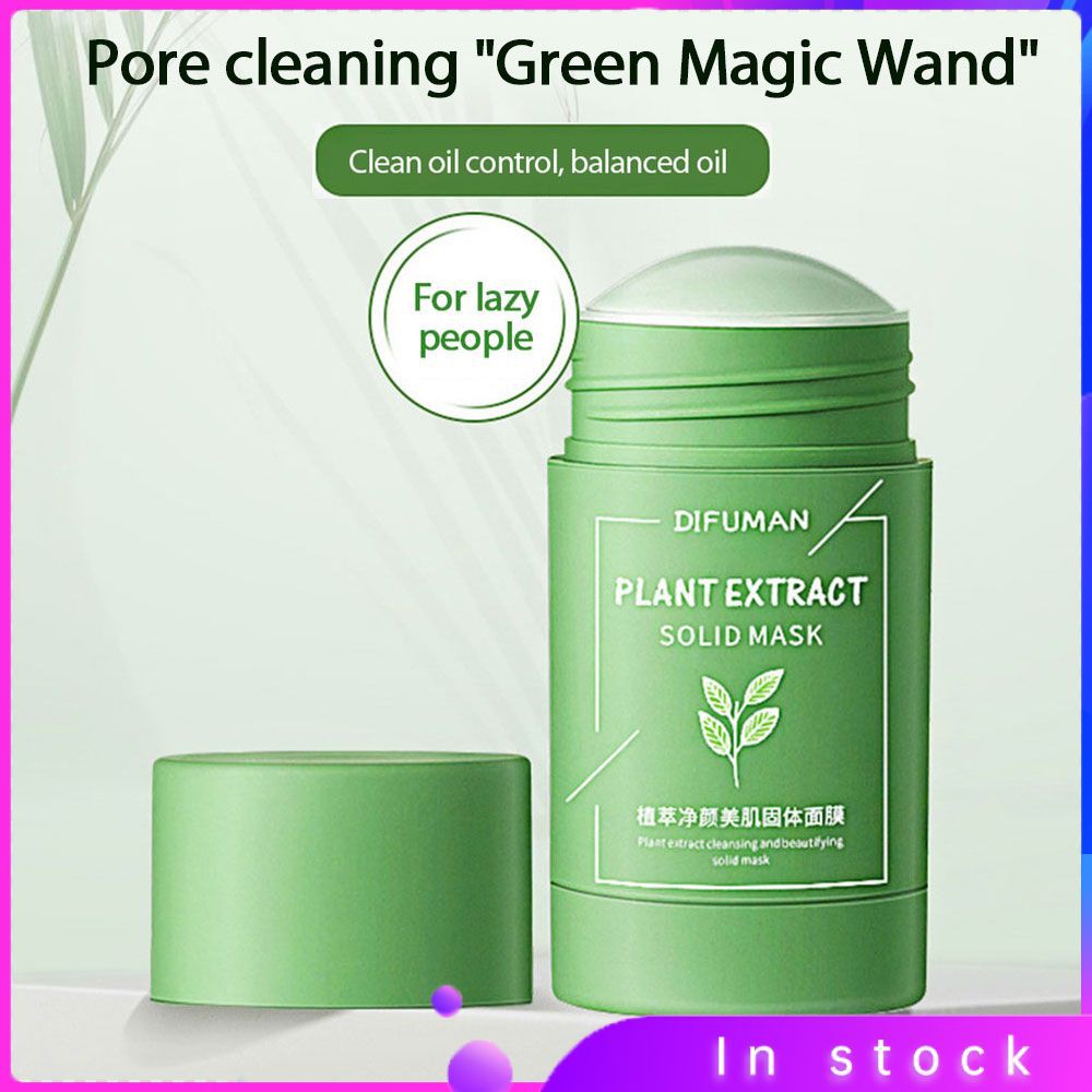 Tiffman Green Tea Solid Mask Cleansing Blackheads, Oil Control and Acne