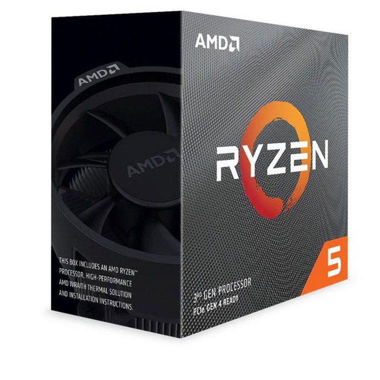 BOX CPU AMD RYZEN 5 3600, WITH WRAITH STEALTH COOLER