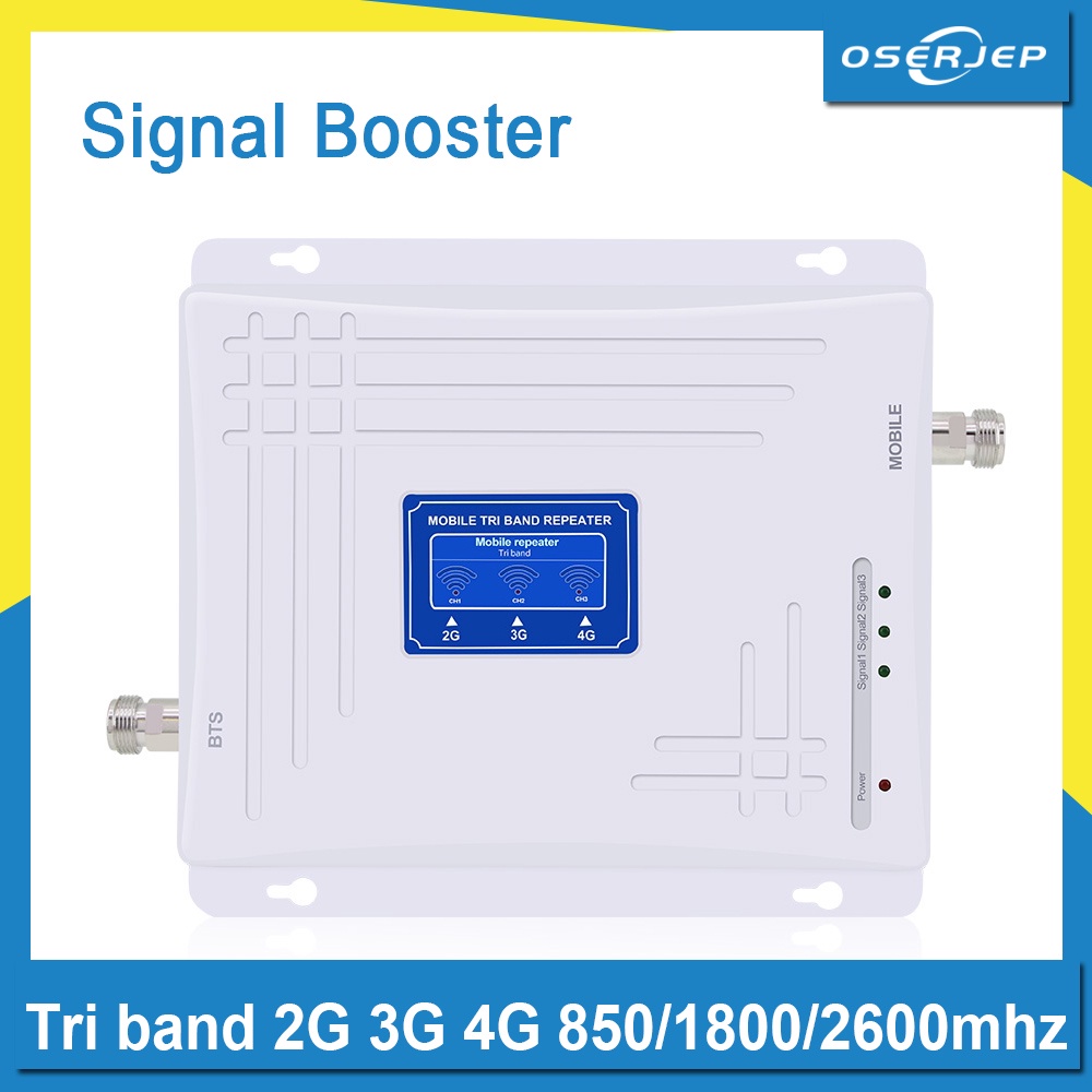 ↂเครื่องขยายสัญญาณ 85018002600Mhz GSM WCDMA UMTS LTE 2g 3g 4g Tri Band ...