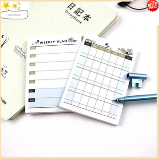 Stationery / สมุดโน๊ตวางแผนรายเดือนลายน่ารักสีฟ้า