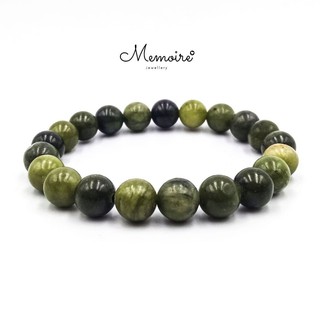 กำไลข้อมือหินแท้ Green Jasper ขนาด 8 มิล