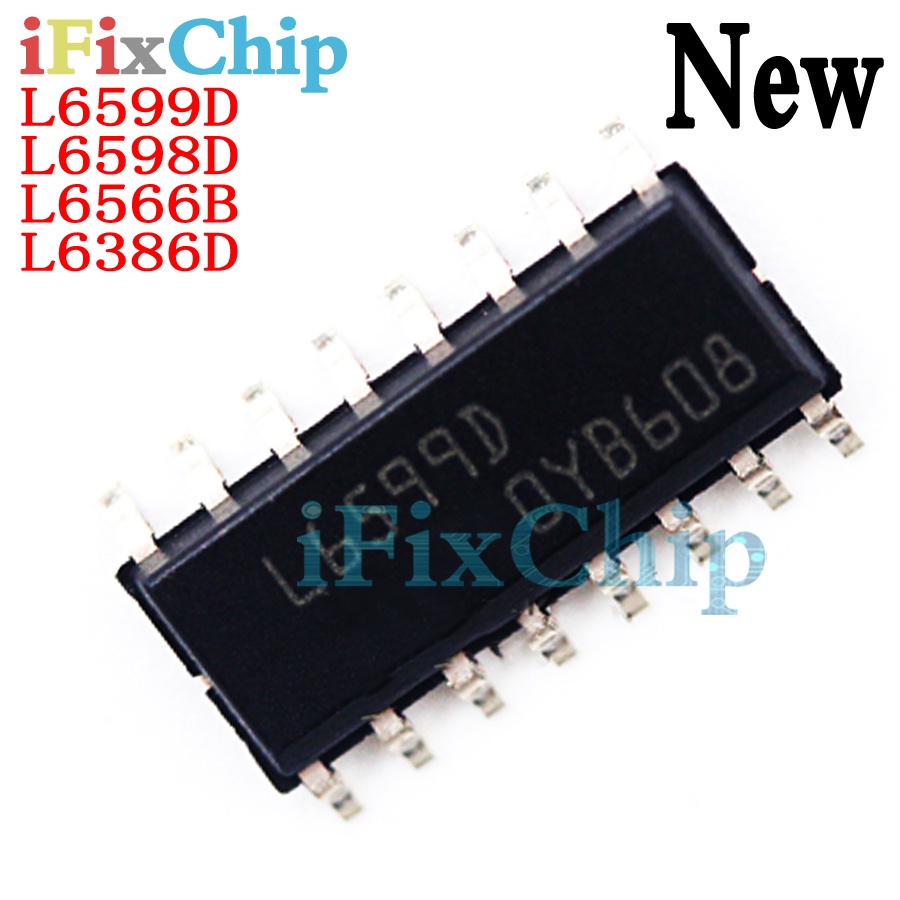 5pcs ยี่ห้อใหม่ L6599DTR SOP16 L6599D SOP L6599 L6599AD SOP-16 L6598D L6566B L6566 L6566BTR L6386D L