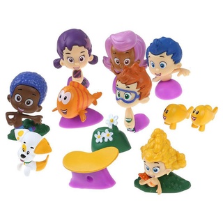 ของเล่นฟิกเกอร์ Guppies Cake Topper GIL Molly Nonny Deema Oona 12 ชิ้น