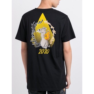 VOLCOM เสื้อยืดผู้ชาย แขนสั้น T-Shirt (AF501900) BLACK ผ้าฝ้ายแท้