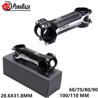 PURARAZA สเต็มจักรยาน คอจักรยาน สเต็ม Bike Stem อลูมิเนียมอัลลอยด์ ±6°/17° MTB แฮนด์จับจักรยานภูเขา สเต็มจักรยาน สเต็มจักรยาน แคลมป์ Stem FGJ23