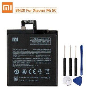 แบตเตอรี่ Xiao Mi Mi 5C M5C BN20 Authentic โทรศัพท์แบตเตอรี่ 2860mAh