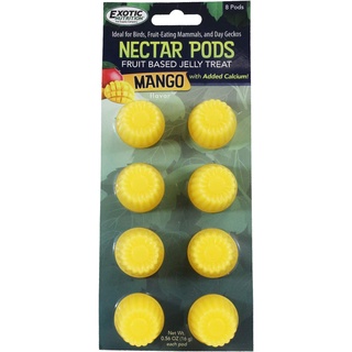 RANDOLPH แรนดอล์ฟ-Exotic Nutrition NECTAR PODS MANGO ขนมเยลลี่สำหรับชูการ์รสมะม่วง 1 แพ็ค 8 ชิ้น 0.56oz. (16g.)