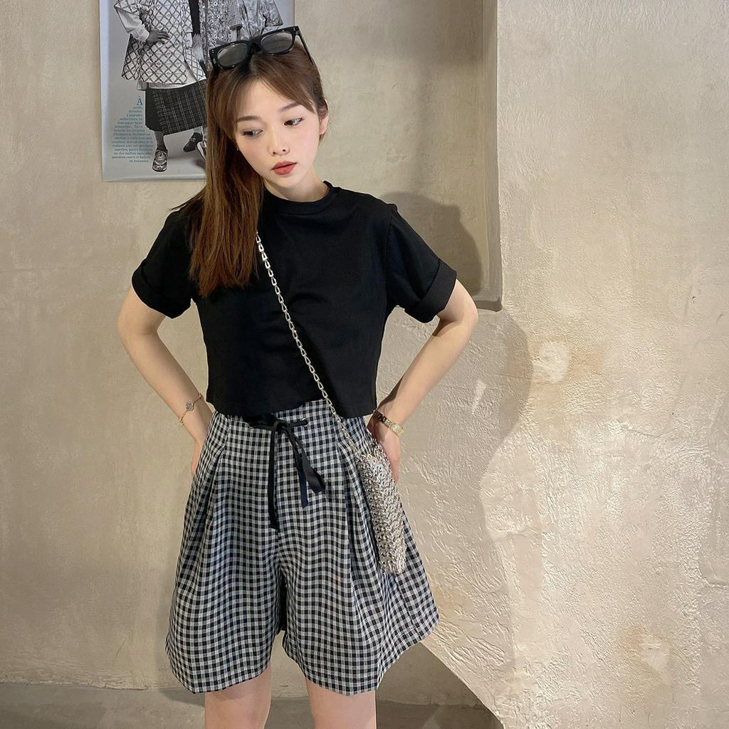 Smart shorts - รุ่นสั้น (ขาวขาวออฟครีมวนิลา) - windupdolls - ThaiPick