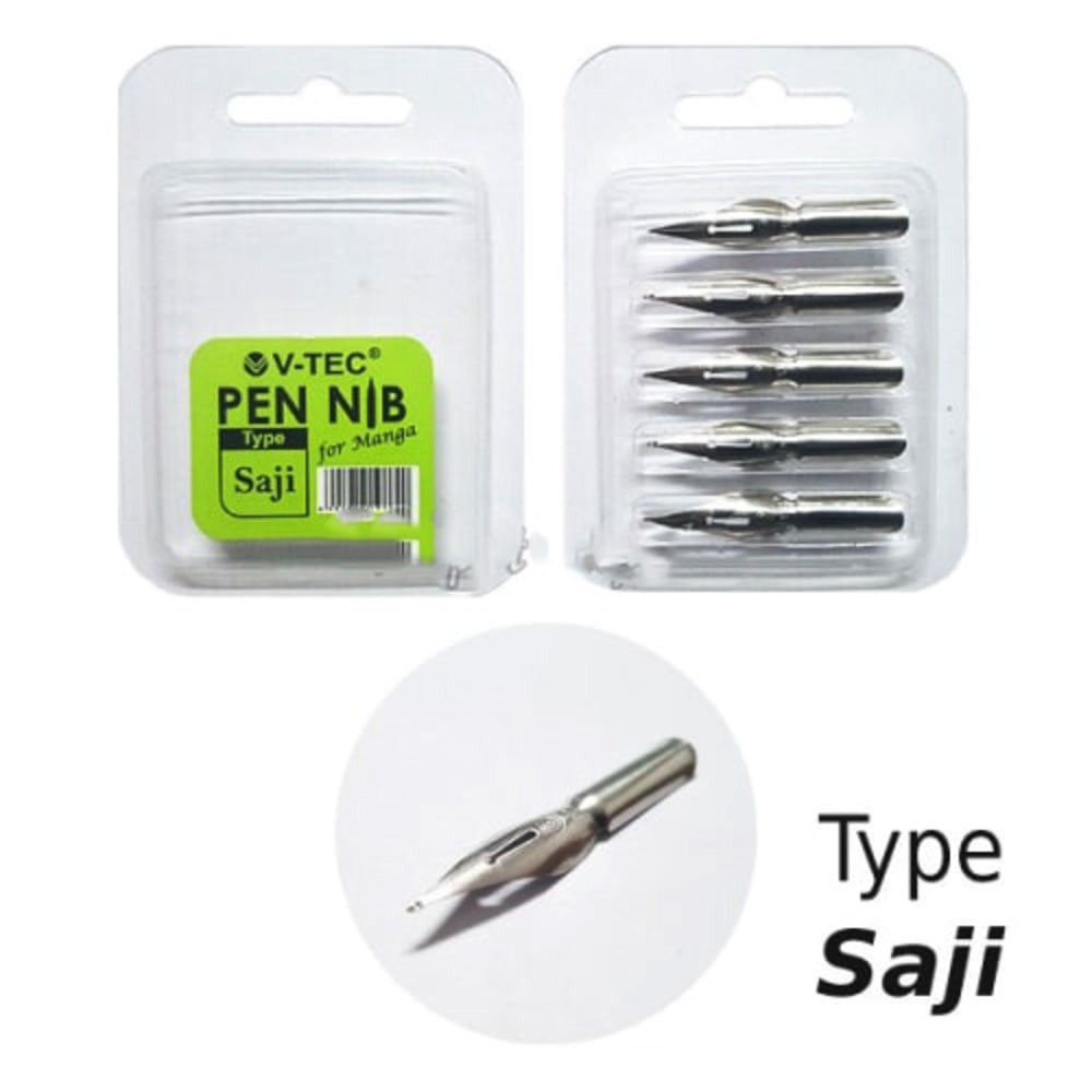 V-tec COMIC & CALIGRAPHY PEN NIBS (G-PEN / MARU / SAJI / SCHOOL)