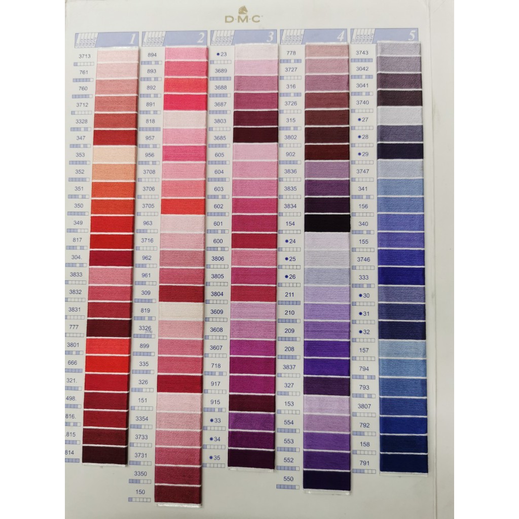 ไหมปักครอสติส DMC เบอร์25 ไจเล็ก (ยาว 8 เมตร) - รูปที่ 4