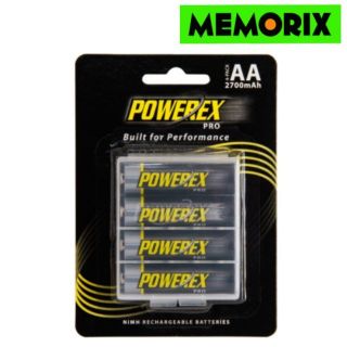 4 ก้อน AA 2700mAh POWEREX Rechargeable Battery ถ่านชาร์จ แถมกล่องใส่ถ่าน