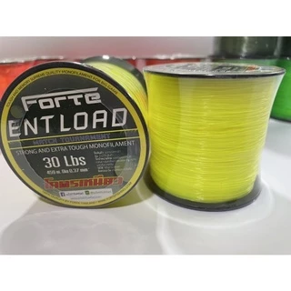 สายเอ็นโหลด โมโน Forte ENTLOAD สีสะท้อนแสง โคตรเหนียว ขนาด 1/8 สำหรับงานหน้าดิน งานทะเล