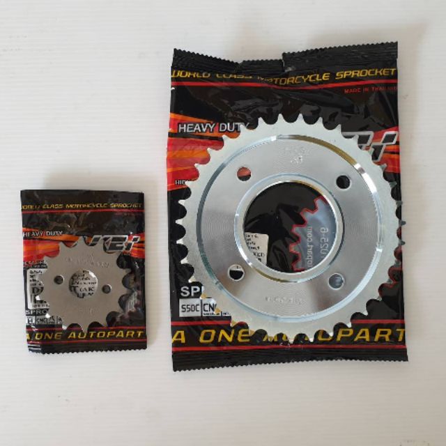 สเตอร์หน้า,หลัง wave125/wa100s ubox 2005-2008 ท้ายแหลม/wa110i (428) อย่างดี AKEI รุ่น HEAVY DUTY