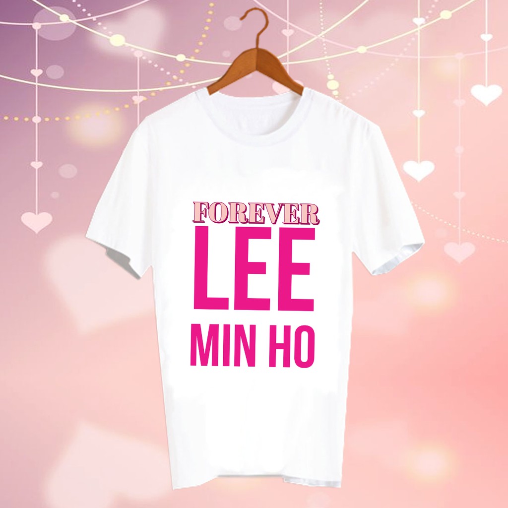 เสื้อยืดดารา Fanmade แฟนเมด เคำพูด แฟนคลับ สินค้าดาราเกาหลี CBC74 Lee Min Ho forever