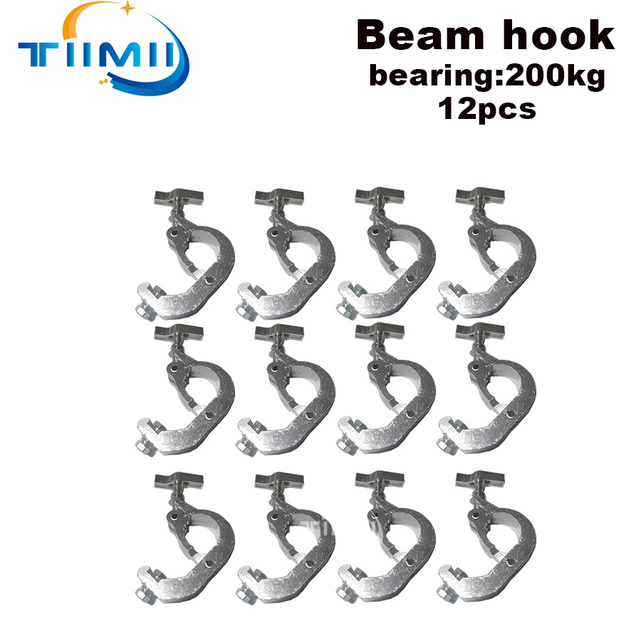 12pcs Stage Light Hook Stage Lighting Clamp Aluminum Steel Truss  Beam Black Silver White Light Hooks 230W 7R Beam Hook