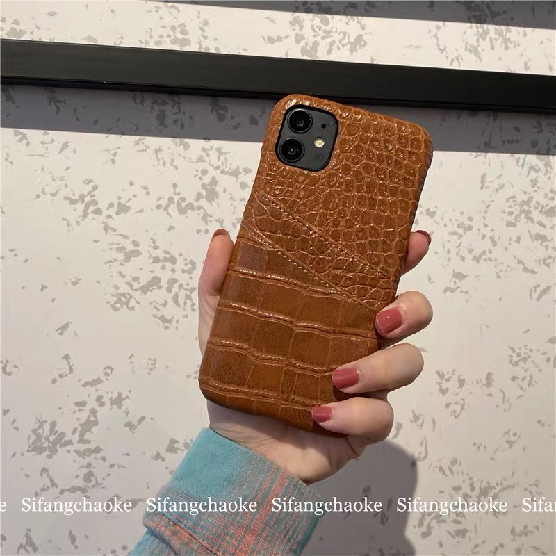 เคสโทรศัพท์มือถือ ลายหนังจระเข้ สําหรับ Iphone 14 14 pro 14 pro Max 13 mini 11 pro Max Xs Xsmax Xr 6 7 8Plus - รูปที่ 5