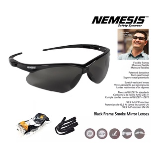 แว่นตา Nemesis Safety Glasses ไซส์เอเชีย แว่นกันแดด แว่นทหาร แว่นเซฟตี้ ป้องกันสะเก็ดและแรงกระแทก น้ำหนักเบา ปกป้องดวงตา