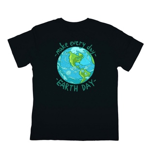 เสื้อยืดคอกลมเสื้อเชิ้ต ลาย Earth Day เป็นมิตรกับสิ่งแวดล้อมS-5XL