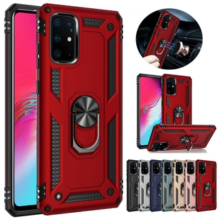 Samsung Galaxy S20 Ultra S10 Plus S10 Lite S10 5G S9 S8 เคสเกราะทหาร กันกระแทก 360° แหวนขาตั้งโทรศัพท์มือถือ
