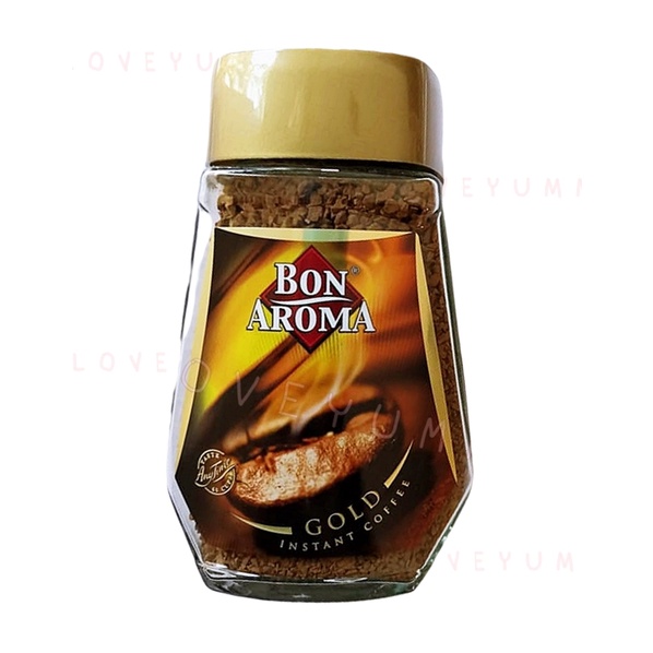 Bon Aroma กาแฟสำเร็จรูป Gold ชนิดฟรีซดราย 100g กาแฟบอน บอนอโรม่า