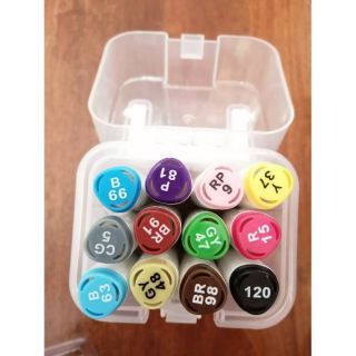 Twin Marker Set สำหรับออกแบบ 12 สี