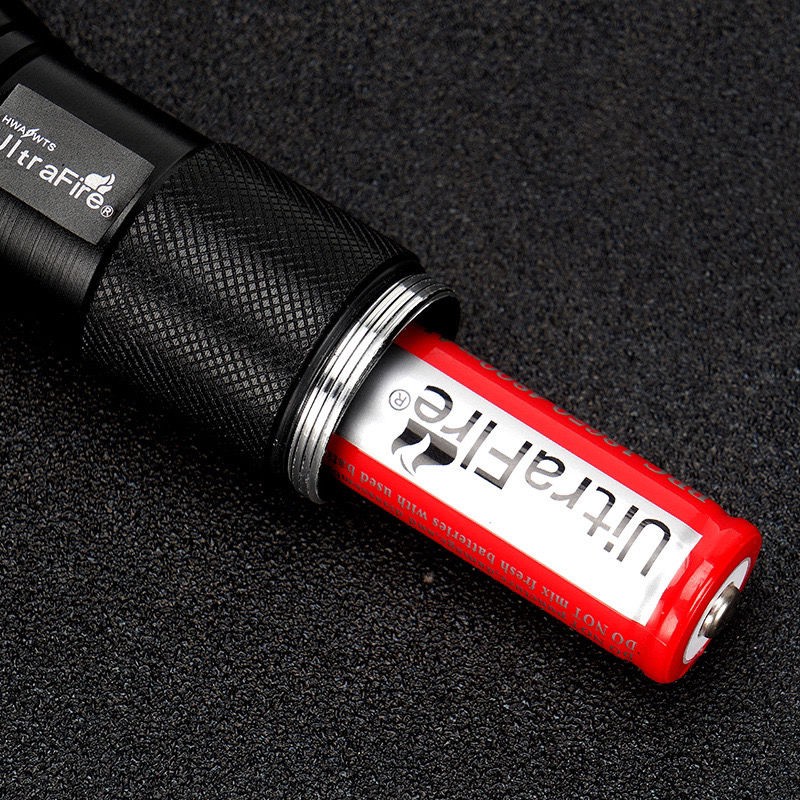 18650 lithium battery 3.7V large capacity headlight fan flat head ...