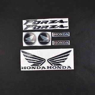 สติกเกอร์รูปลอก ลายปีกสีทอง 3D สําหรับ Honda Forza 125 150 250 300