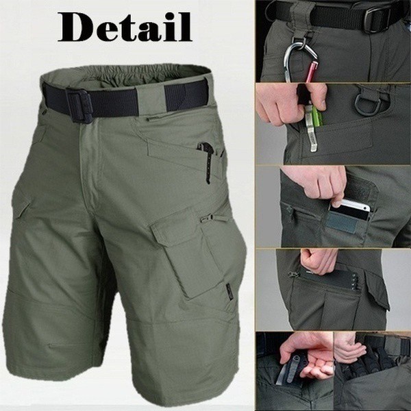 【COD】ZITY กางเกงขาสั้นสินค้าทางยุทธวิธีกันน้ำ Mens Military Army Cargo pants #4