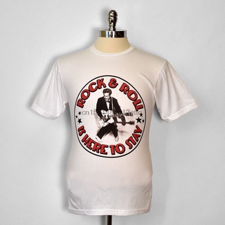 ROUND คอลูกเรือSeditionaries Rock And Roll Is Here To Stay T กระดาษโน๊ตมีกาวในตัว-4XL