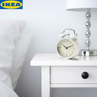 IKEA DEKAD เดียคอด นาฬิกาปลุก มี 2 สีขาวและดำ นาฬิกาทำงานด้วยระบบควอตซ์ ไม่มีเสียงกวนใจ
