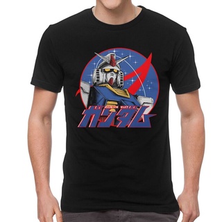 เสื้อยืดผ้าฝ้ายเสื้อยืดแขนสั้น ผ้าฝ้าย พิมพ์ลาย Gundam Rx 78 สําหรับผู้ชายL XL  XXL 3XL