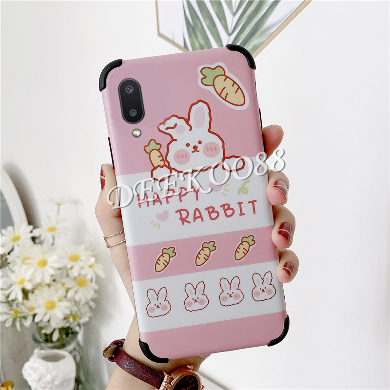 2021 เคสโทรศัพท์ Samsung Galaxy A02 M02 New Phone Case Cute Cartoon Little Rabbit Shockproof Case Back Cover Phone Casing #8