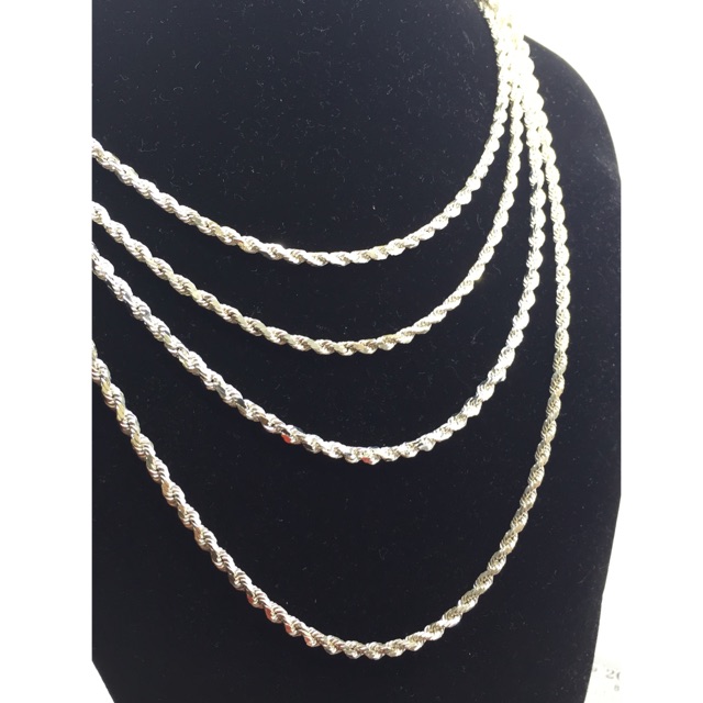 (สร้อยคอเงิน 925)rantai leher perak silver tulen