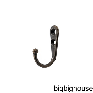 [Biho] Vintage Style Clothes Pants Zinc Alloy Single Hook Bathroom Hanger Hats Cap Wall Door Storage Hanging Holder