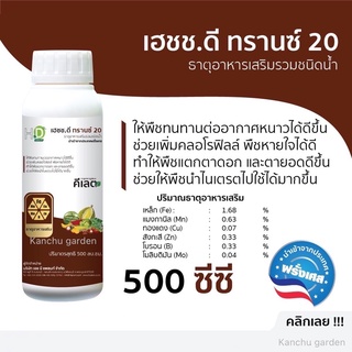 เฮชช.ดี ทรานซ์ 20 ธาตุอาหารเสริมรวมชนิดน้ำ 500 ซีซี HD棕瓶500毫升 (ฉลากน้ำตาล)