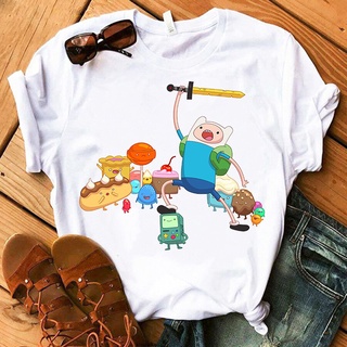 เสื้อยืดคอกลม พิมพ์ลายอนิเมะ Finn and Jake GILDAN เหมาะกับของขวัญวันเกิด สไตล์ฮาราจูกุ แฟชั่นฤดูร้อน สําหรับผู้ชาย และผู