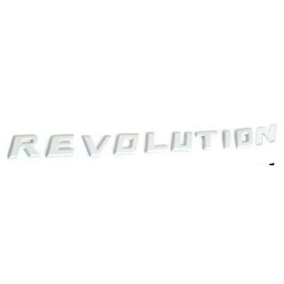 Logo Revolution โลโก้ รีโว่รูชั่น สีขาว White