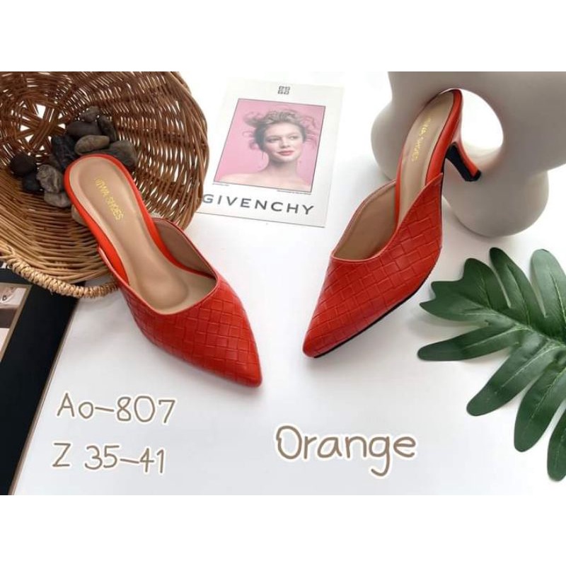 Niwa shoes รองเท้าสตรี ส้นสูง รหัสA0-807 หนังPU นิ่ม ใส่สบาย  ความสูง 2.5