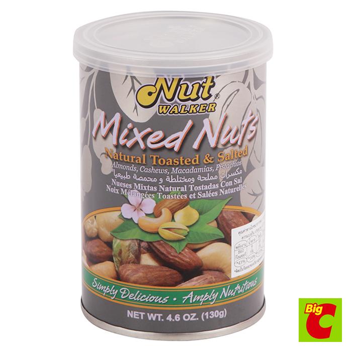 Nut Nuts Walker 130ถั่วรวมเนเชอร์รัล ขนาดกรัมNut WalkerMixed NaturalSize 130g.