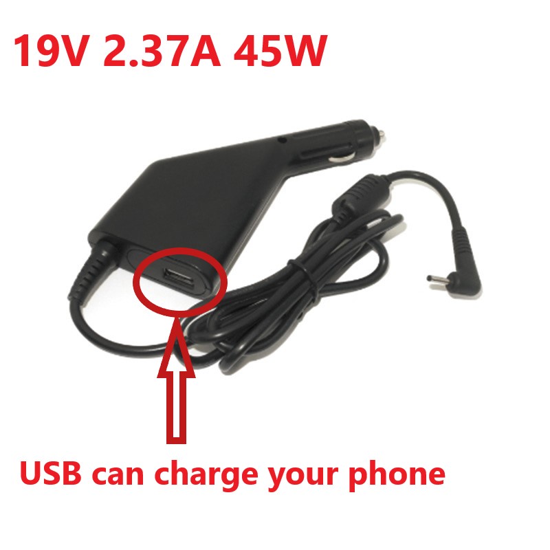 19V 2.37A Laptop Car DC Adapter Charger For Acer Spin 3 SP315-51, 5 SP513-51 SF514-51,Swift 1 SF114-31,Swift 3 SF314-51