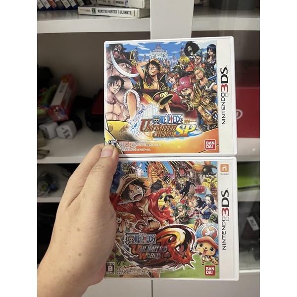 แผ่นเกม one piece 3ds 2แผ่นตามภาพ